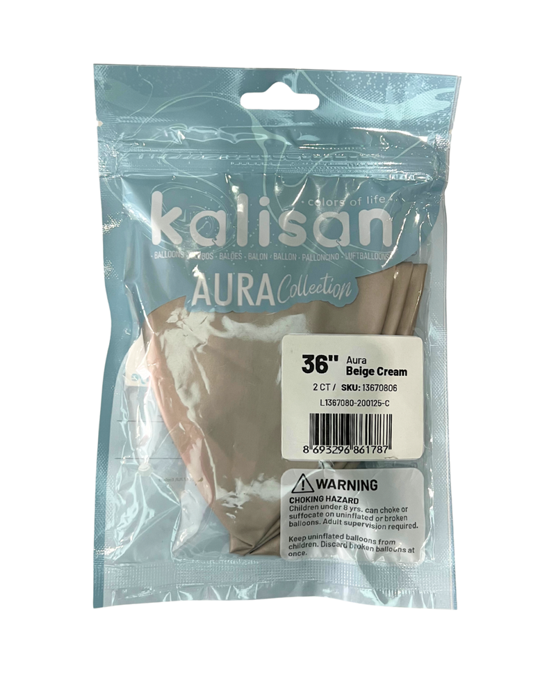 Ballons latex Kalisan Aura — Beige Cream