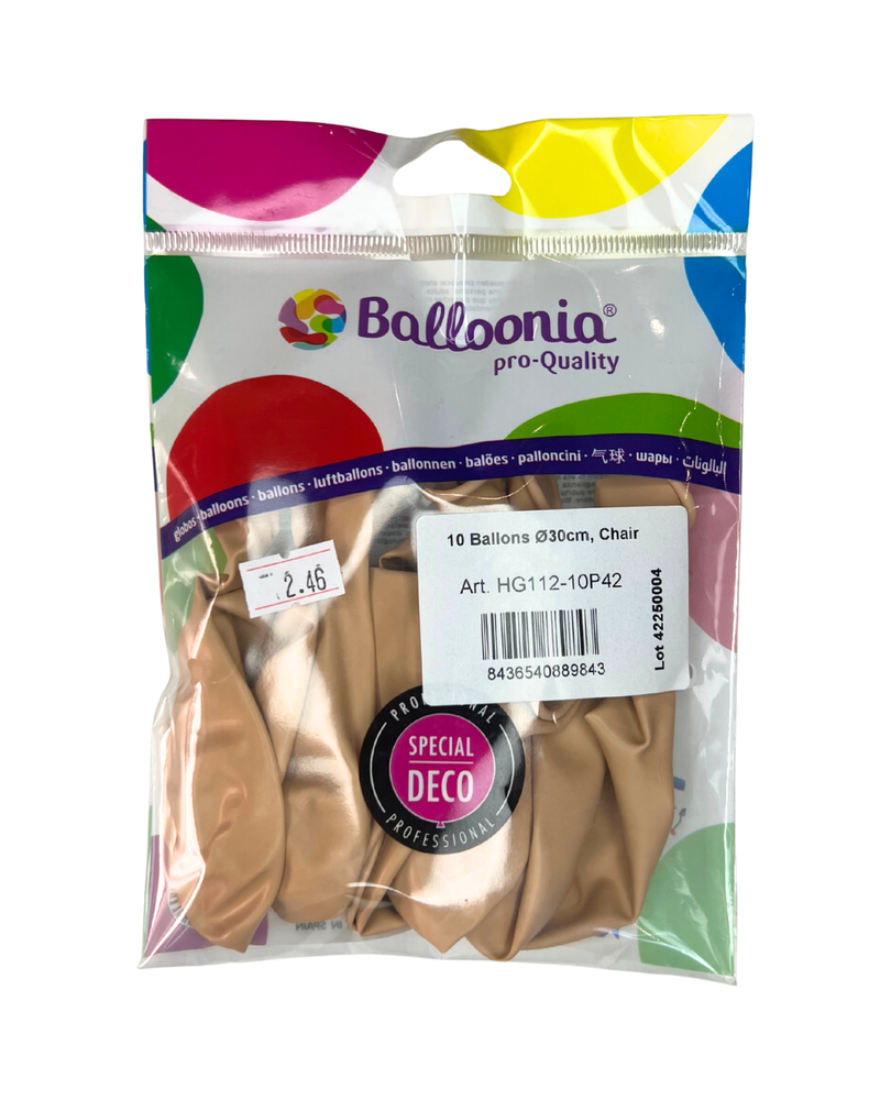 Ballons latex Ø30 cm (12") — sachet de 10