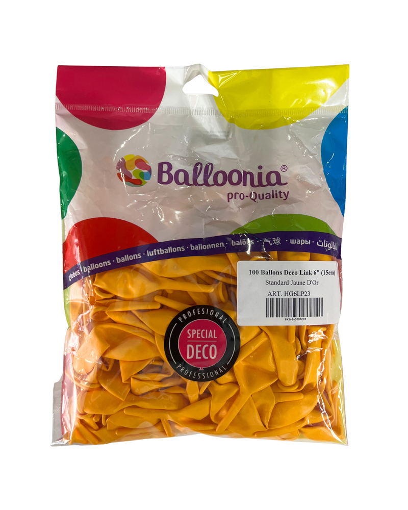 Ballons Deco Link Ø15 cm (6") — sachet de 100