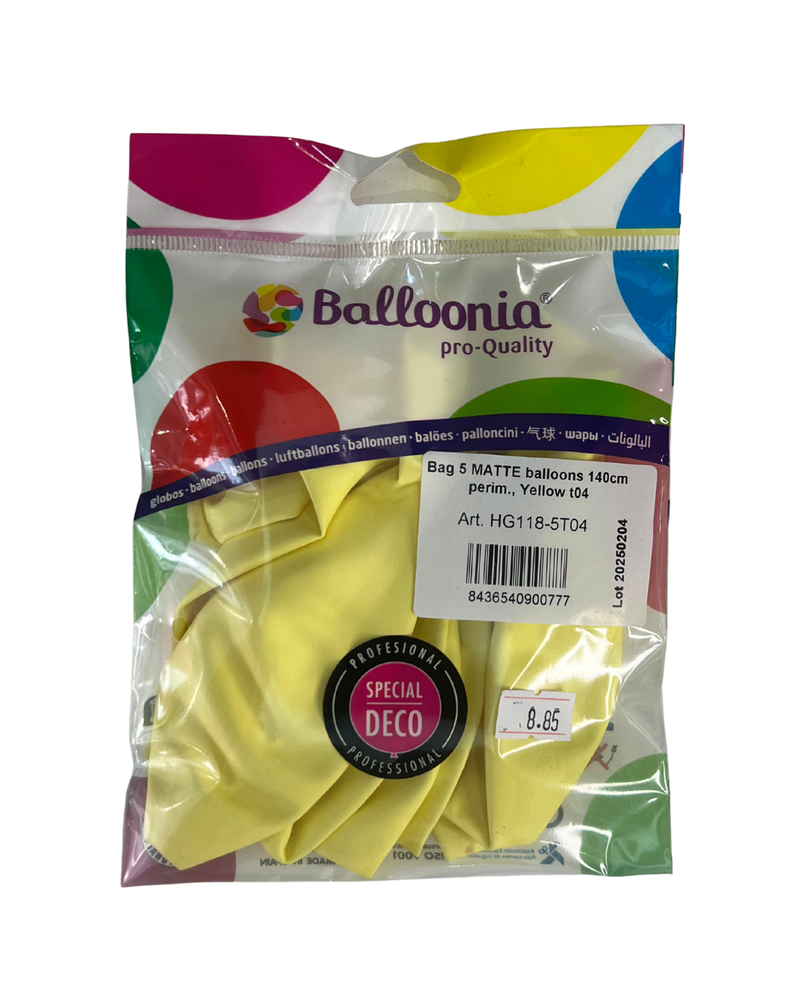 Ballons latex Ø45 cm (18") — sachet de 5