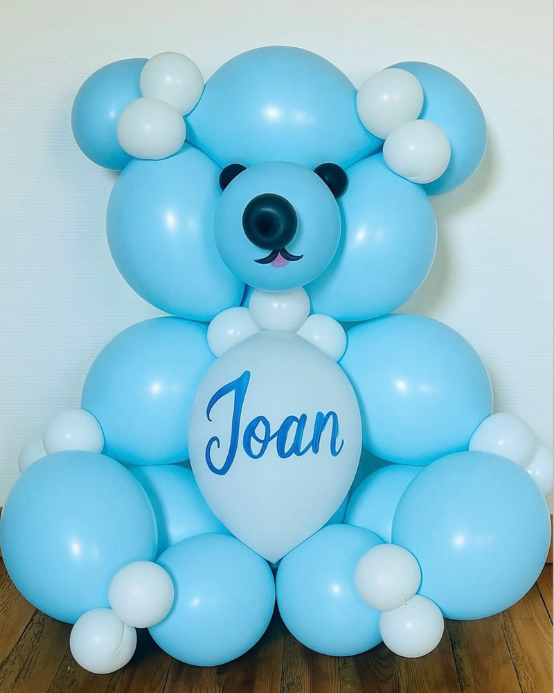Ourson en ballons personnalisé